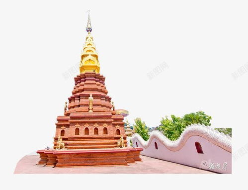 簡約設計，漂浮圣城 西雙版納風情元素PNG素材集